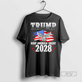 Trending Trump Keep America Great 2028 Usa Flag - Adult & Kids T-Shirts, Sweatshirts & Hoodies apparel design preview 1