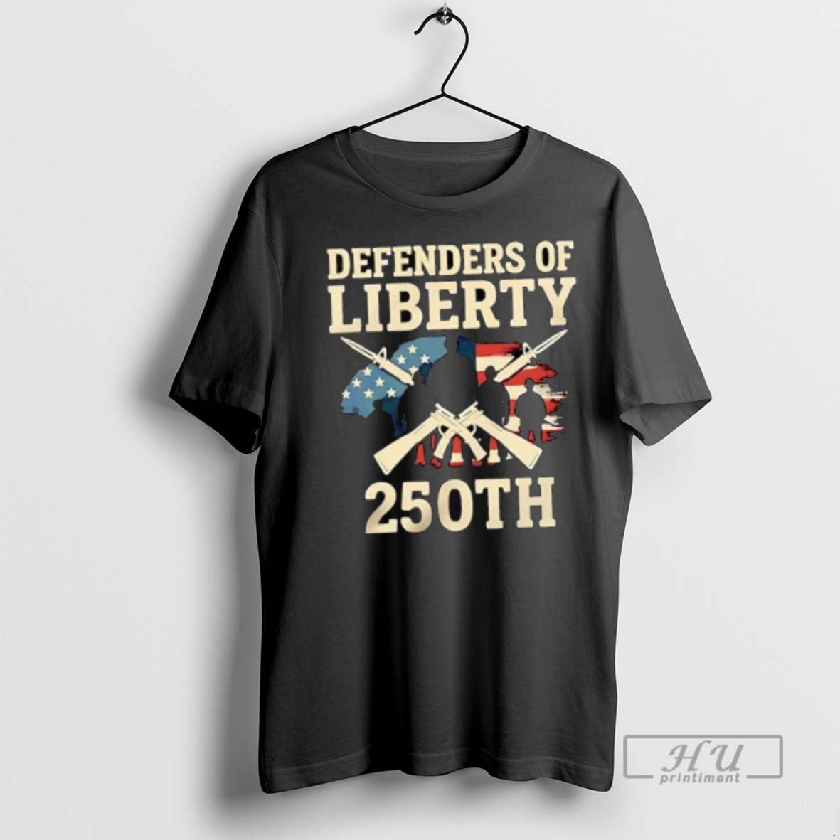 Trending Us Veteran Defenders Of Liberty 250th - Adult & Kids T-Shirts, Sweatshirts & Hoodies apparel design preview 1