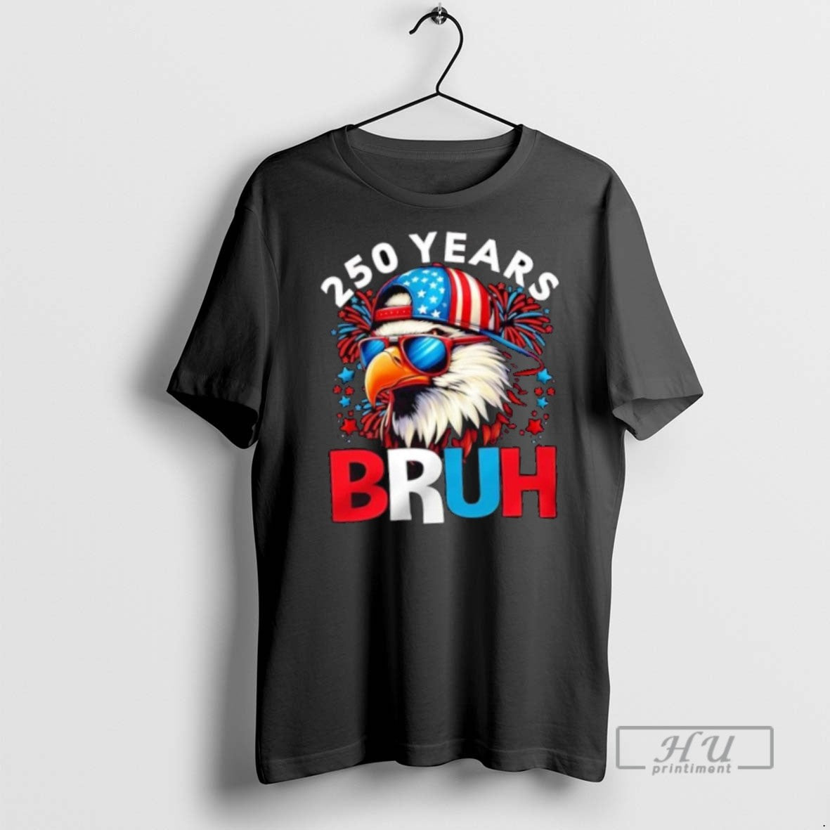 Trending Usa Bald Eagle 250 Years Bruh - Adult & Kids T-Shirts, Sweatshirts & Hoodies apparel design preview 1