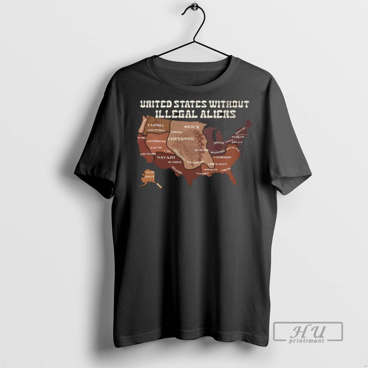Trending United States Without Illegal Aliens Native - Adult & Kids T-Shirts, Sweatshirts & Hoodies apparel design preview 1