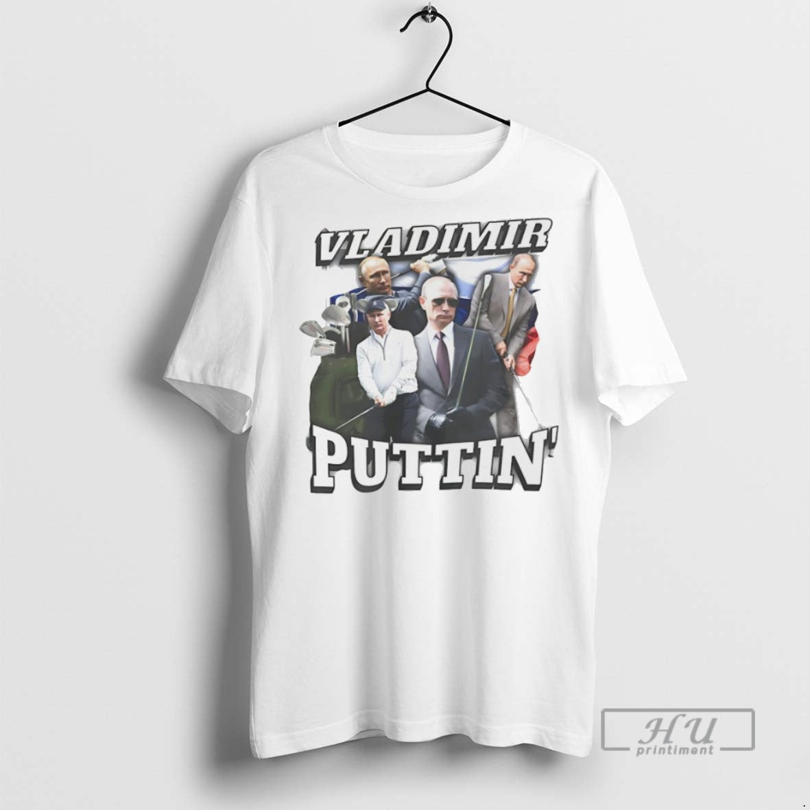 Trending Vladimir Putin Golf Graphic - Adult & Kids T-Shirts, Sweatshirts & Hoodies apparel design preview 1
