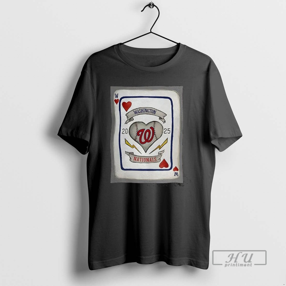 Trending Washington Nationals Basseball Card Heart X - Adult & Kids T-Shirts, Sweatshirts & Hoodies apparel design preview 1