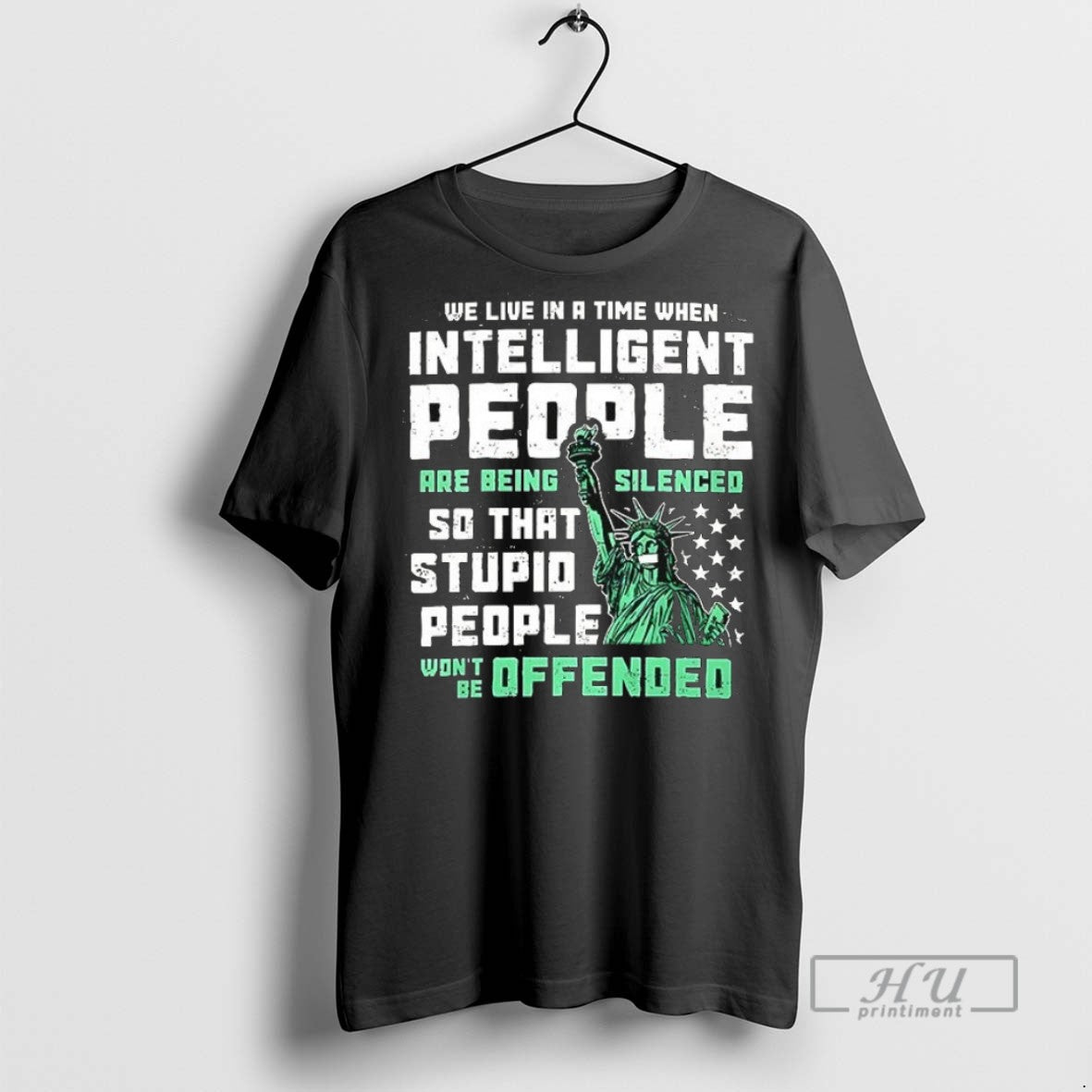 Trending We Live In A Time When Intelligent People - Adult & Kids T-Shirts, Sweatshirts & Hoodies apparel design preview 1