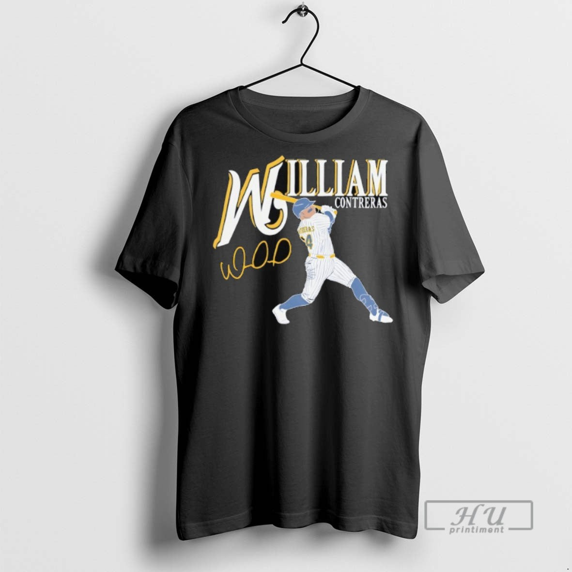 Trending William Contreras Milwaukee Brewers Baseball - Adult & Kids T-Shirts, Sweatshirts & Hoodies apparel design preview 1