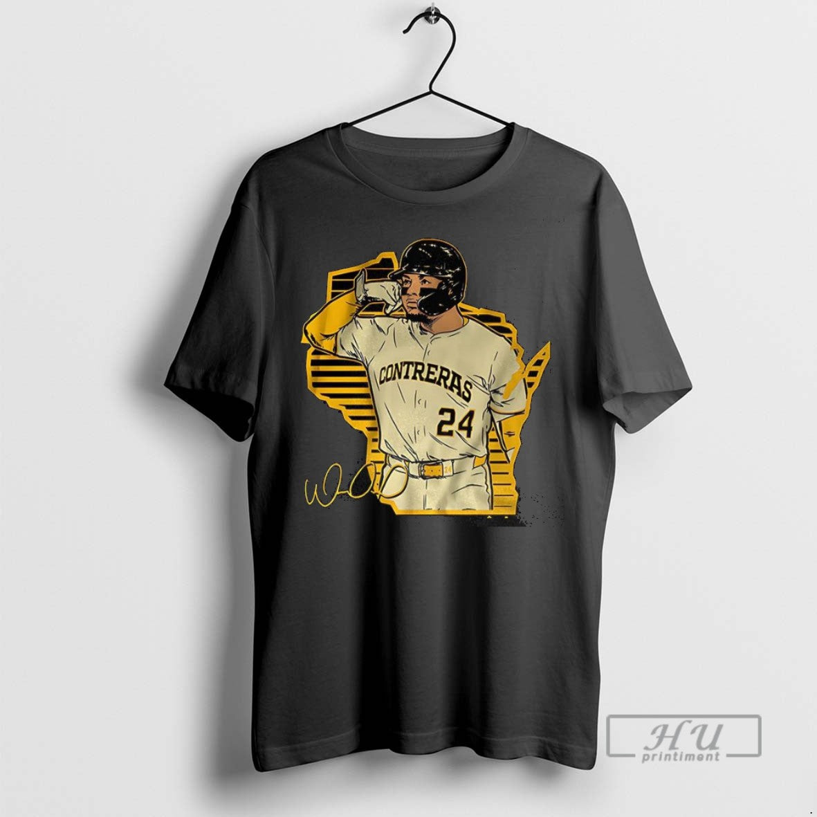Trending William Contreras Milwaukee Brewers Baseball - Adult & Kids T-Shirts, Sweatshirts & Hoodies apparel design preview 1