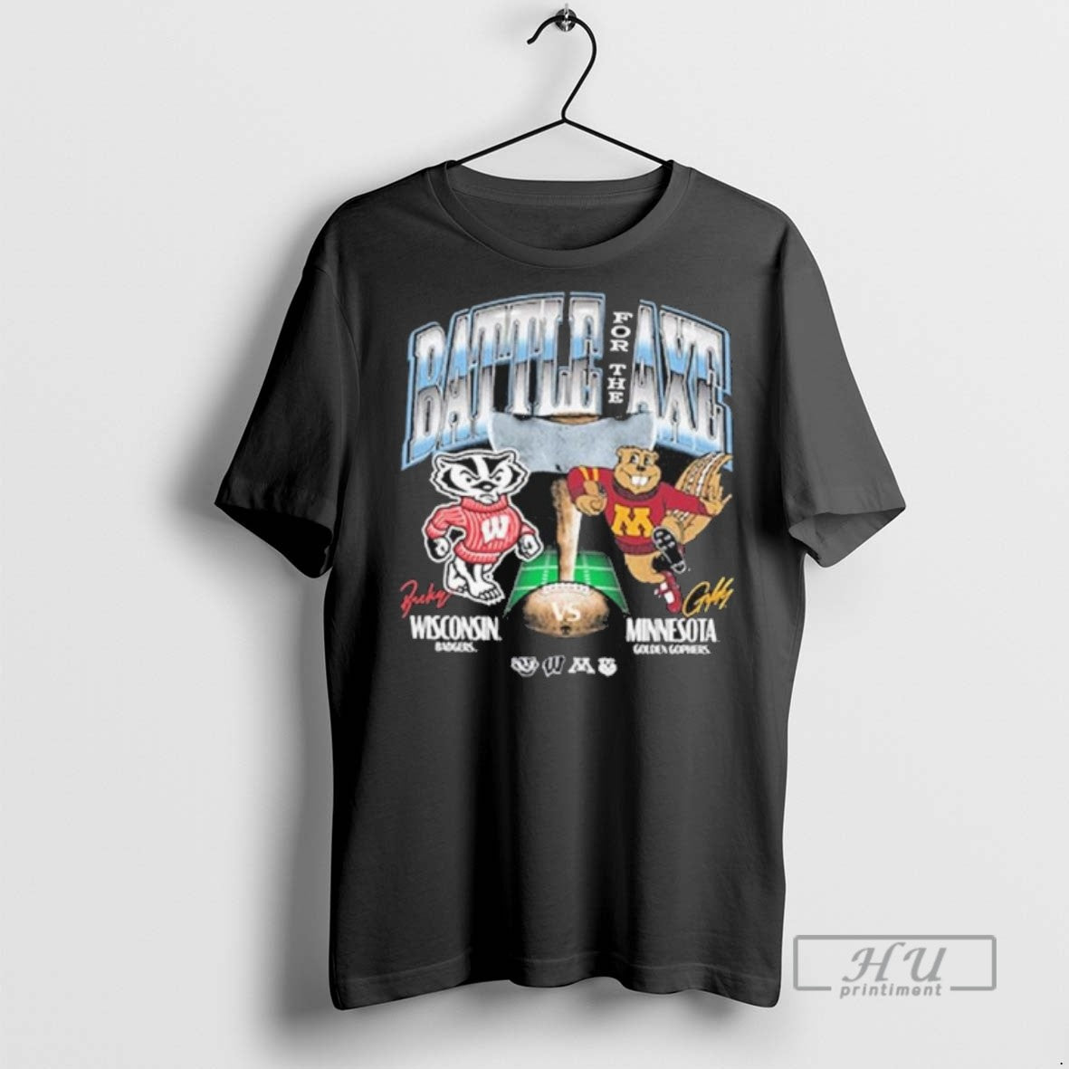 Trending Wisconsin Badgers Vs Minnesota Golden - Adult & Kids T-Shirts, Sweatshirts & Hoodies apparel design preview 1