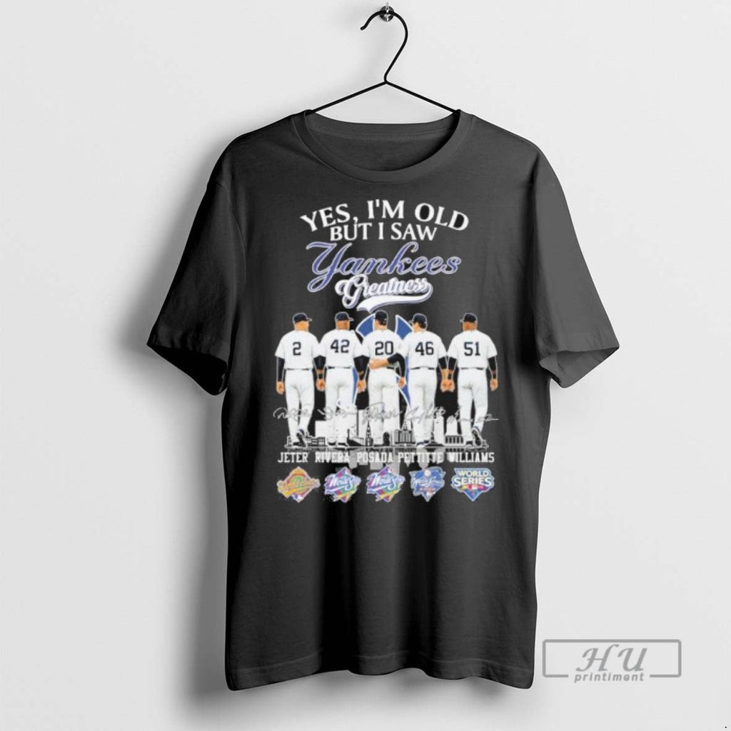 Trending Yes Im Old But I Saw New York Yankees - Adult & Kids T-Shirts, Sweatshirts & Hoodies apparel design preview 1