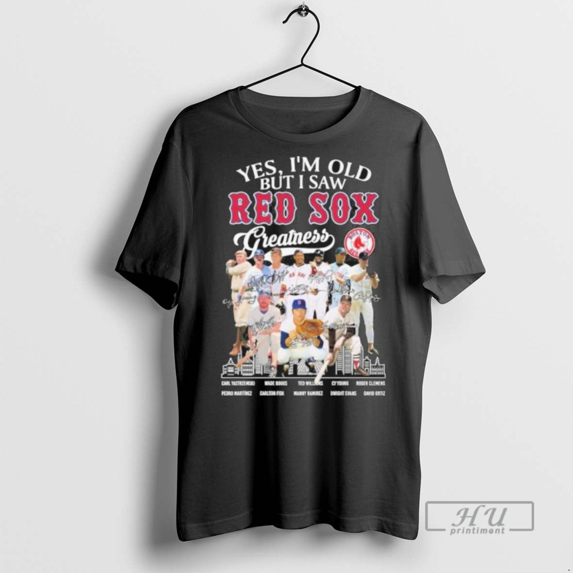 Trending Yes Im Old But I Saw Red Sox Legends - Adult & Kids T-Shirts, Sweatshirts & Hoodies apparel design preview 1