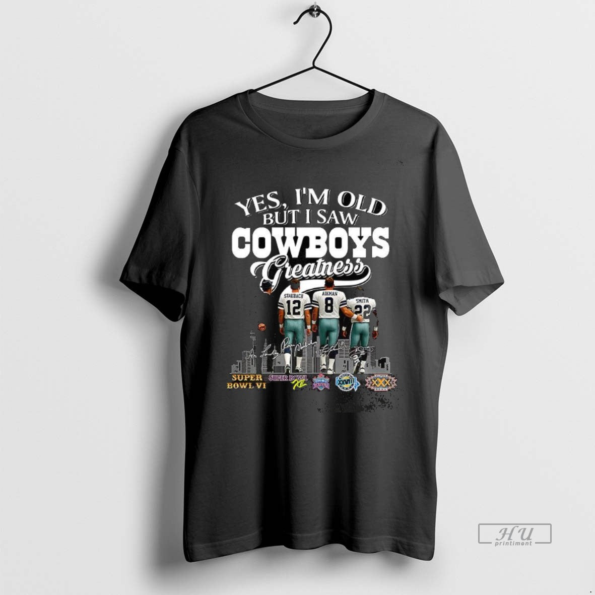 Trending Yes Im Old But I Saw Dallas Cowboys - Adult & Kids T-Shirts, Sweatshirts & Hoodies apparel design preview 1
