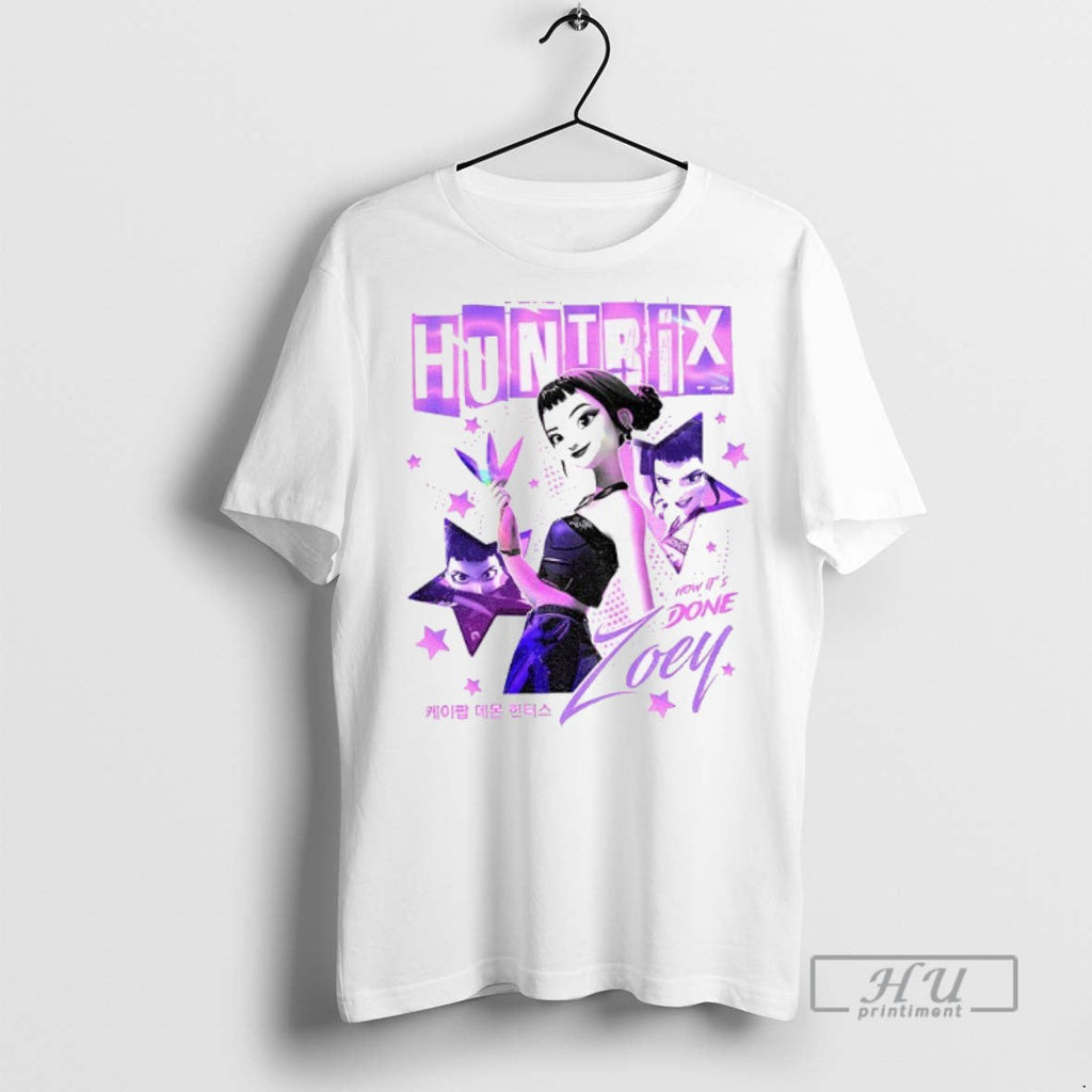 Trending Zoey Kpop Demon Hunters Huntrix Girls How - Adult & Kids T-Shirts, Sweatshirts & Hoodies apparel design preview 1