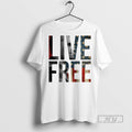 Trending Charlie Kirks Live Free 2025 Men Graphic - Adult & Kids T-Shirts, Sweatshirts & Hoodies apparel design preview 1