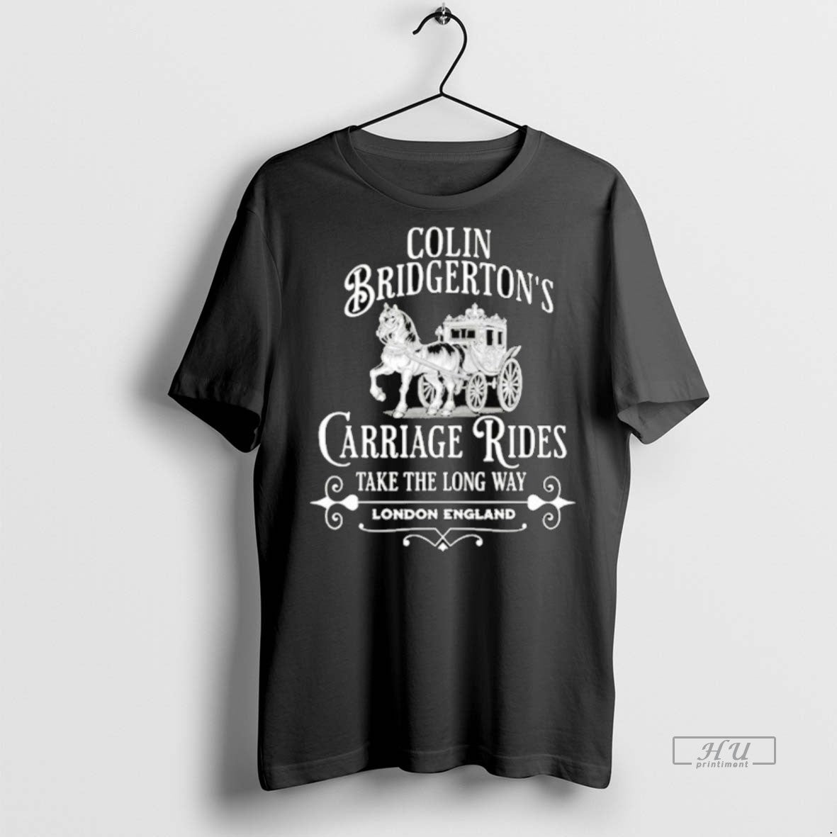 Trending Colin Bridgerton Carriage Rides London - Adult & Kids T-Shirts, Sweatshirts & Hoodies apparel design preview 1