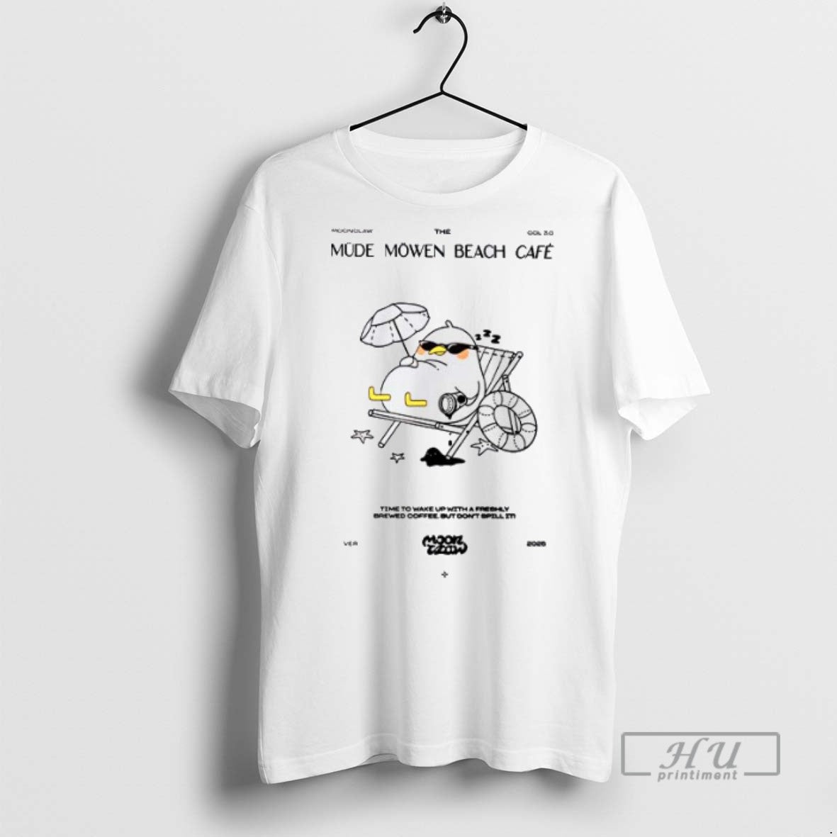 Trending Mahluna Mude Mowen Beach Cafe 2025 - Adult & Kids T-Shirts, Sweatshirts & Hoodies apparel design preview 1