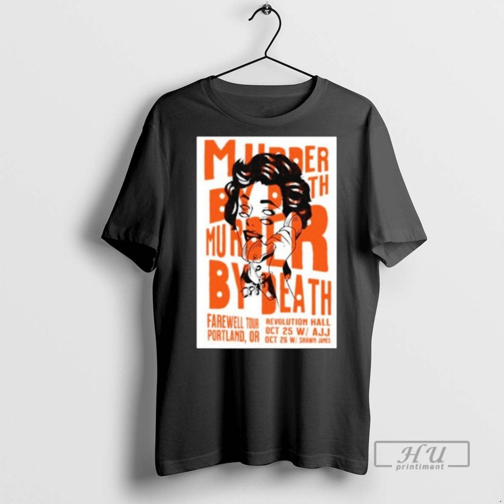 Trending Murder By Death Revolution Hall October 25 - Adult & Kids T-Shirts, Sweatshirts & Hoodies apparel design preview 1