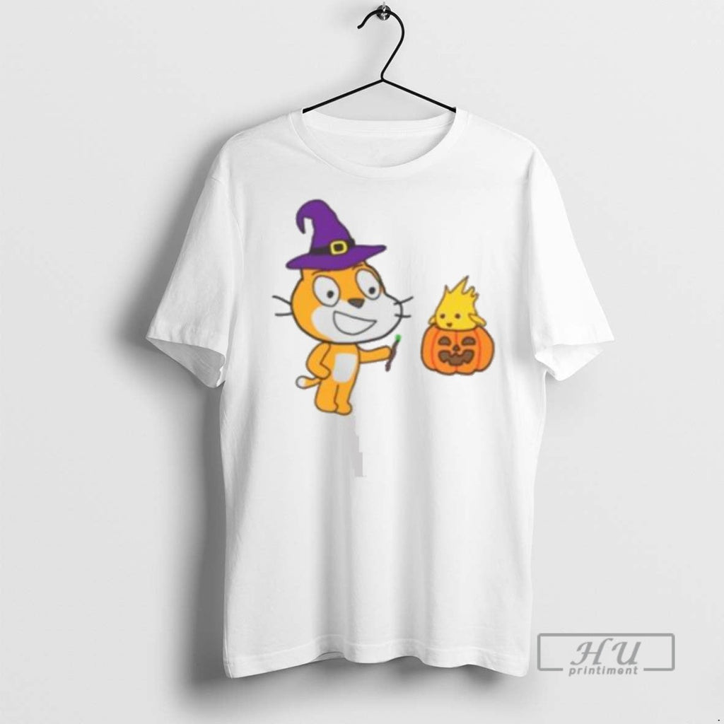 Trending Scratch Cat Halloween Graphic - Adult & Kids T-Shirts, Sweatshirts & Hoodies apparel design preview 1