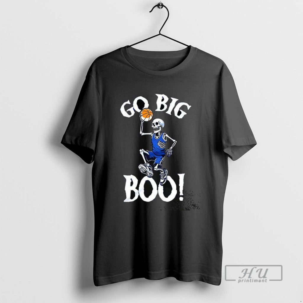 Trending Skeleton Playing Basketball Go Big Boo - Adult & Kids T-Shirts, Sweatshirts & Hoodies apparel design preview 1