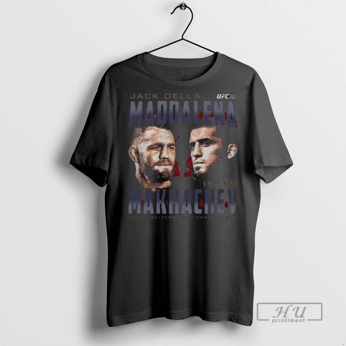 Trending Ufc 322 Della Maddalena Vs Makhachev Heads - Adult & Kids T-Shirts, Sweatshirts & Hoodies apparel design preview 1