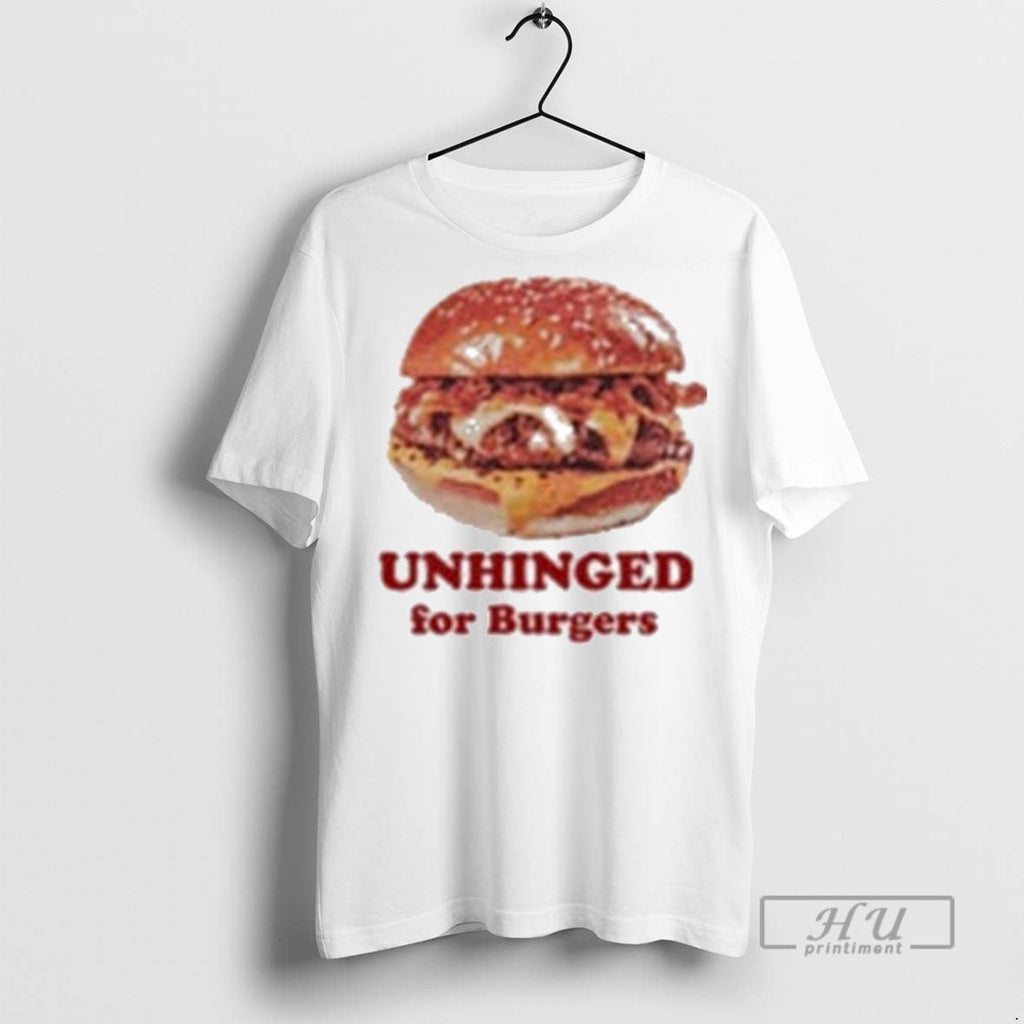 Trending Unhinged For Burger Graphic - Adult & Kids T-Shirts, Sweatshirts & Hoodies apparel design preview 1