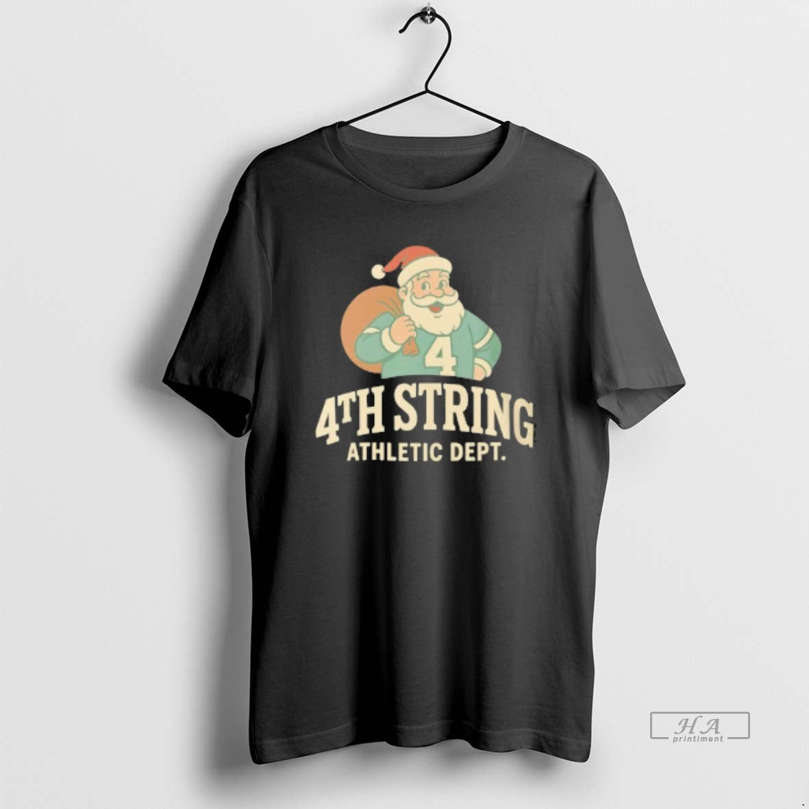 Trendy 4th String Santa - Adult & Kids T-Shirts, Sweatshirts & Hoodies apparel design preview 1