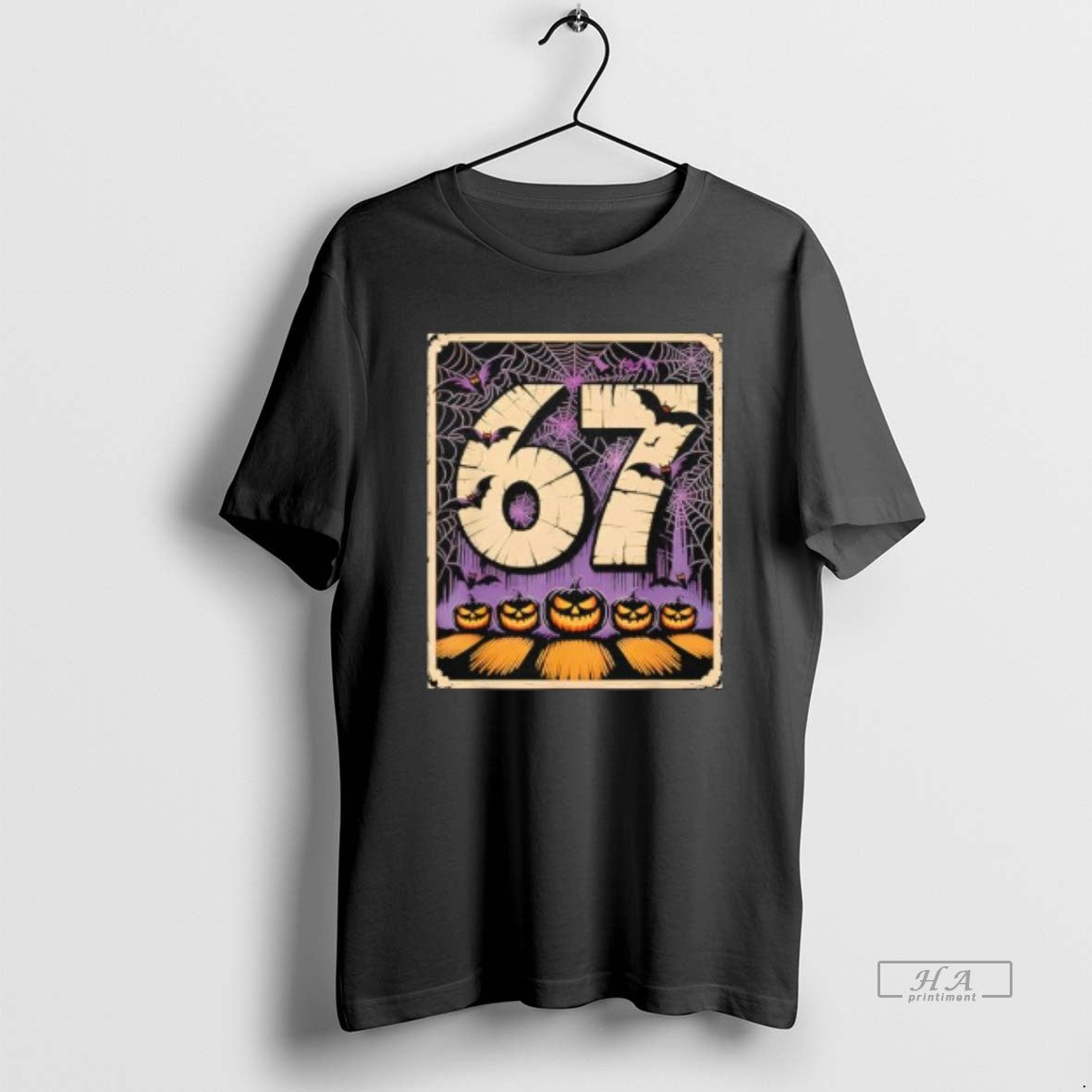 Trendy 67 Meme Six Seven Funny Halloween - Adult & Kids T-Shirts, Sweatshirts & Hoodies apparel design preview 1