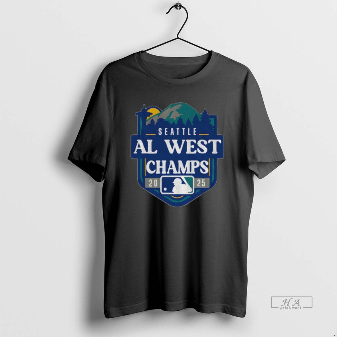 Trendy Al West Champs Seattle Mariners 2025 - Adult & Kids T-Shirts, Sweatshirts & Hoodies apparel design preview 1