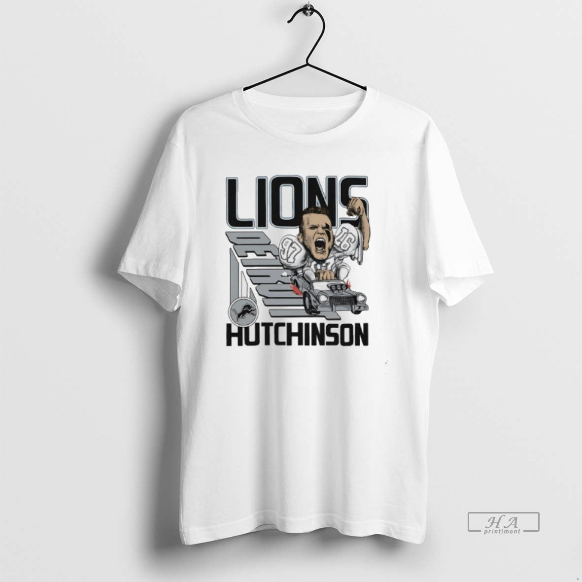 Trendy Aidan Hutchinson Detroit Lions Player - Adult & Kids T-Shirts, Sweatshirts & Hoodies apparel design preview 1