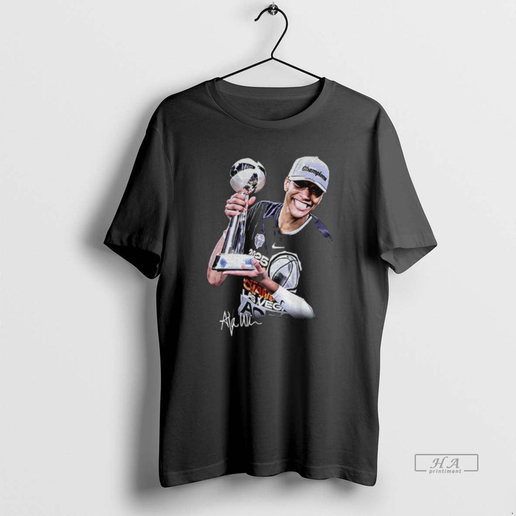 Trendy Aja Wilson Finals Mvp Las Vegas Aces Wnba - Adult & Kids T-Shirts, Sweatshirts & Hoodies apparel design preview 1