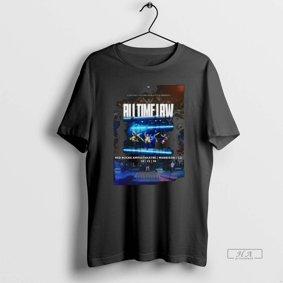 Trendy All Time Low Red Rocks Amphitheatre Show On - Adult & Kids T-Shirts, Sweatshirts & Hoodies apparel design preview 1
