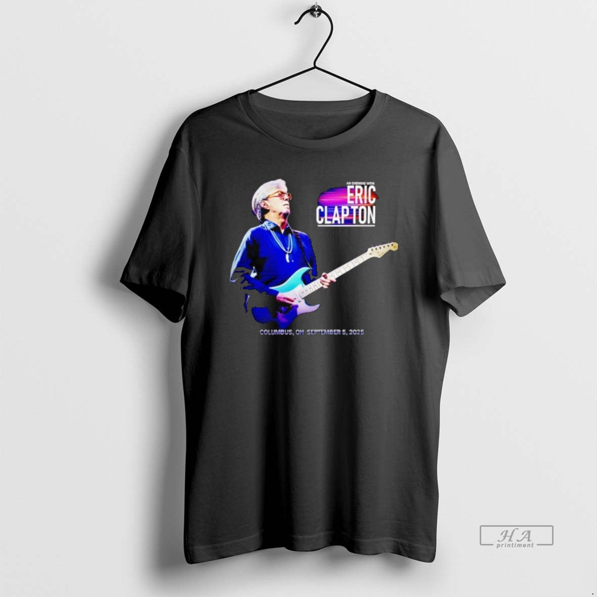 Trendy An Evening With Eric Clapto Columbus 2025 - Adult & Kids T-Shirts, Sweatshirts & Hoodies apparel design preview 1