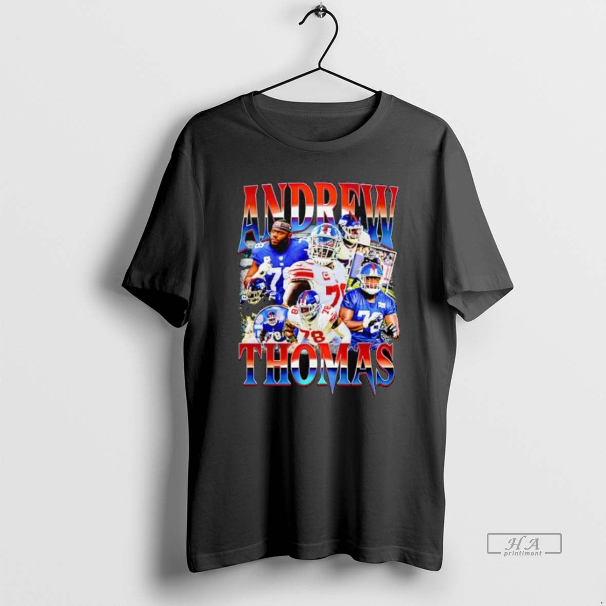 Trendy Andrew Thomas New York Giants Football - Adult & Kids T-Shirts, Sweatshirts & Hoodies apparel design preview 1