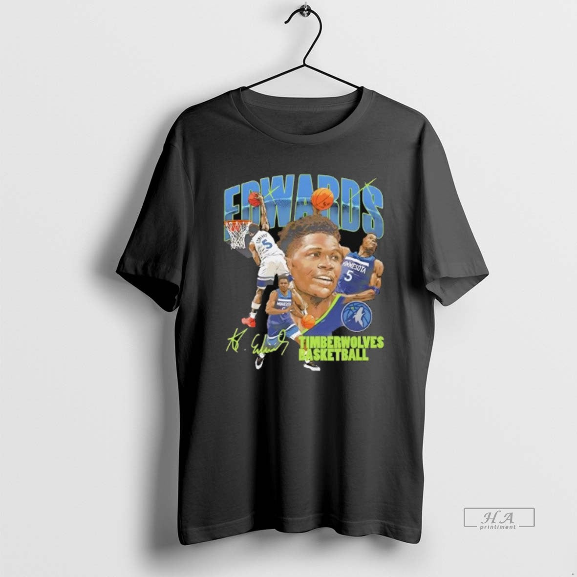 Trendy Anthony Edwards Minnesota Timberwolves - Adult & Kids T-Shirts, Sweatshirts & Hoodies apparel design preview 1