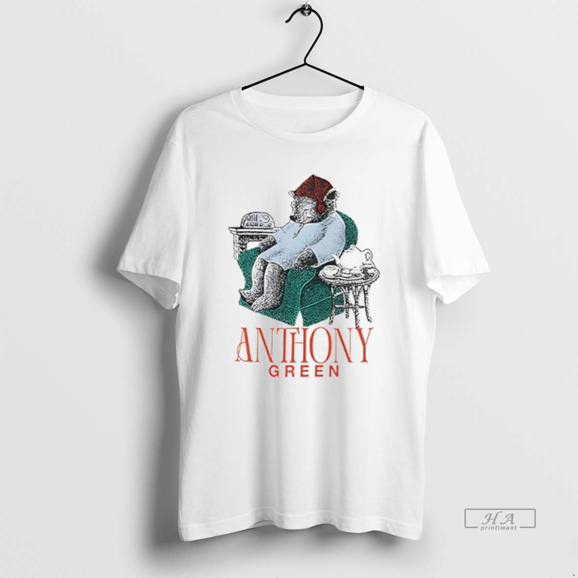 Trendy Anthony Green Bear Sleepy Time - Adult & Kids T-Shirts, Sweatshirts & Hoodies apparel design preview 1