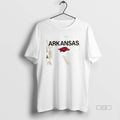 Trendy Arkansas Razorbacks Football 2025 Military - Adult & Kids T-Shirts, Sweatshirts & Hoodies apparel design preview 1