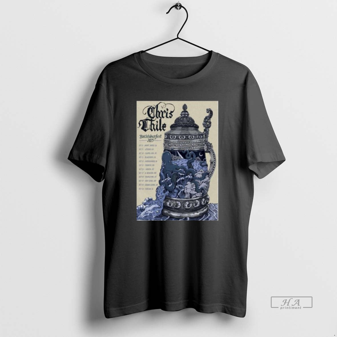 Trendy Bach Tober Fest Tour 2025 Chris Thile Long - Adult & Kids T-Shirts, Sweatshirts & Hoodies apparel design preview 1
