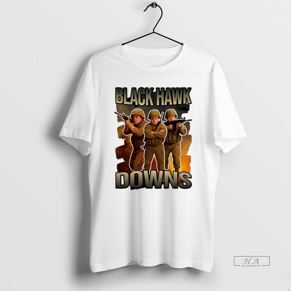 Trendy Back Hawks Downs Syndrome Parody Meme - Adult & Kids T-Shirts, Sweatshirts & Hoodies apparel design preview 1