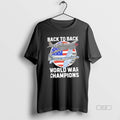 Trendy Back To World War Champions Usa Flag - Adult & Kids T-Shirts, Sweatshirts & Hoodies apparel design preview 1