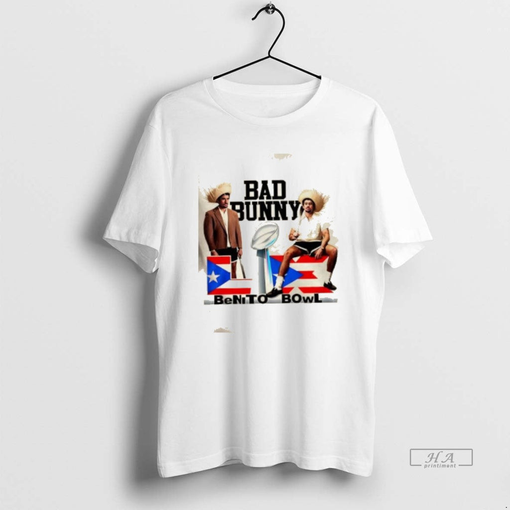 Trendy Bad Bunny Benito Bowl Signature 2 Sided - Adult & Kids T-Shirts, Sweatshirts & Hoodies apparel design preview 1
