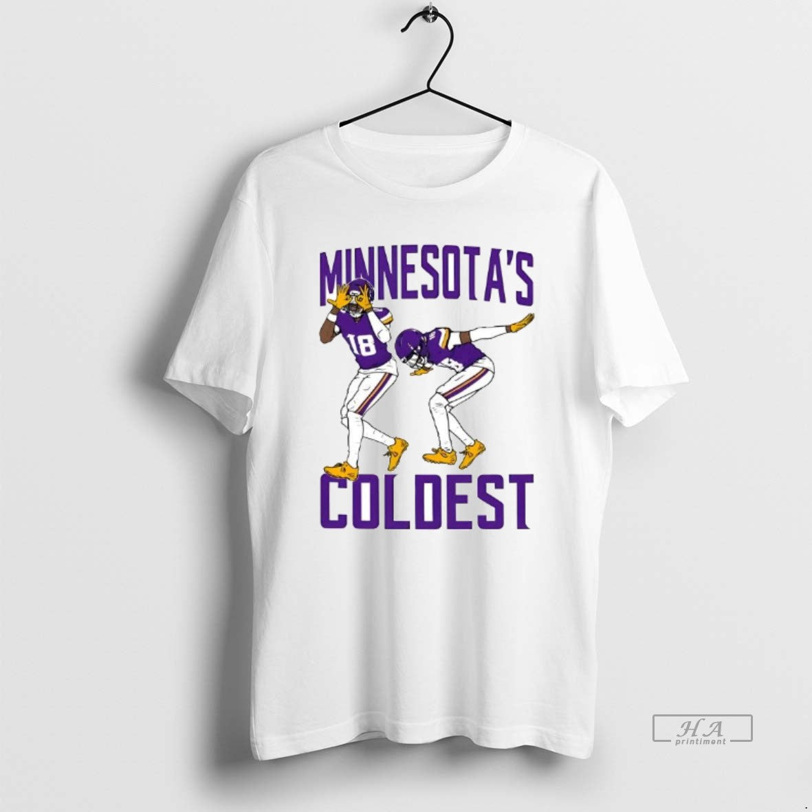 Trendy Barstool Justin Jefferson Minnesotas Coldest - Adult & Kids T-Shirts, Sweatshirts & Hoodies apparel design preview 1