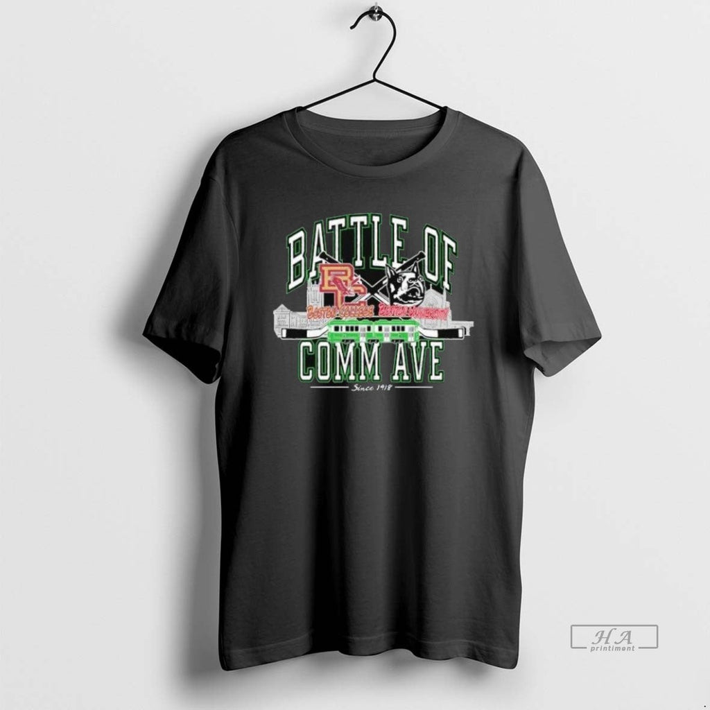 Trendy Battle Of Comm Ave Boston College Vs - Adult & Kids T-Shirts, Sweatshirts & Hoodies apparel design preview 1