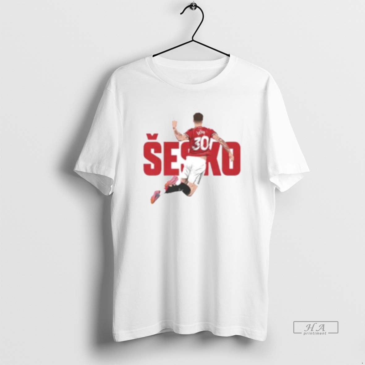 Trendy Benjamin Sesko Manchester United Graphic - Adult & Kids T-Shirts, Sweatshirts & Hoodies apparel design preview 1