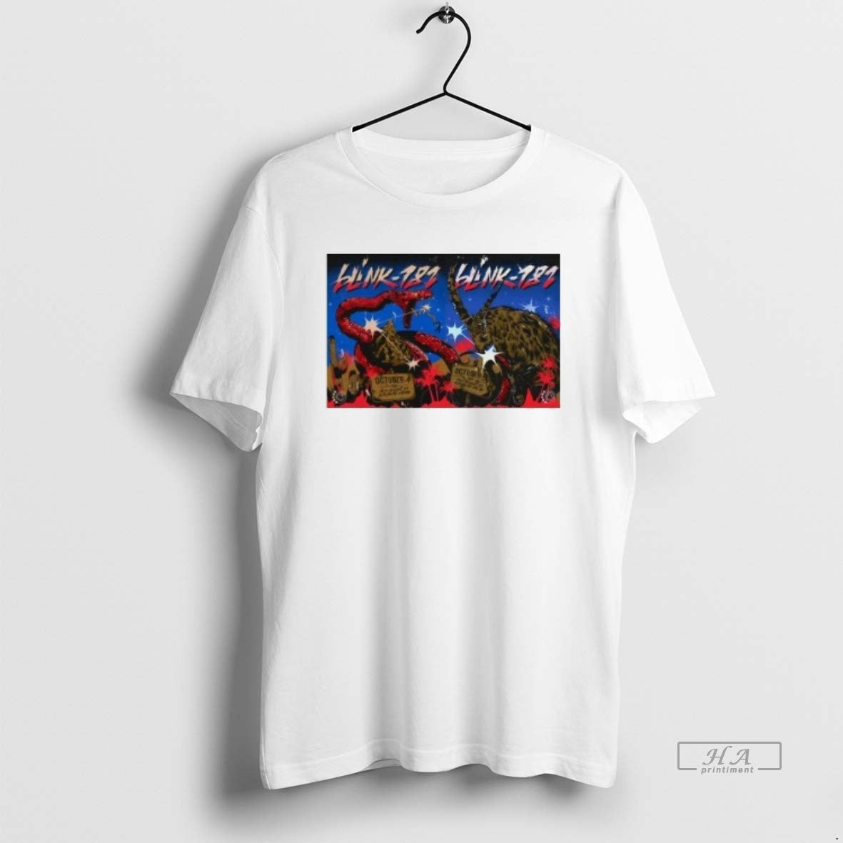 Trendy Blink 182 Oct 4 5 2025 In Palm Desert Ca - Adult & Kids T-Shirts, Sweatshirts & Hoodies apparel design preview 1