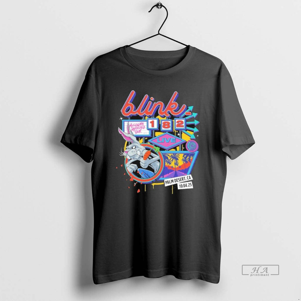 Trendy Blink 182 Palm Desert Ca October 4 2025 - Adult & Kids T-Shirts, Sweatshirts & Hoodies apparel design preview 1