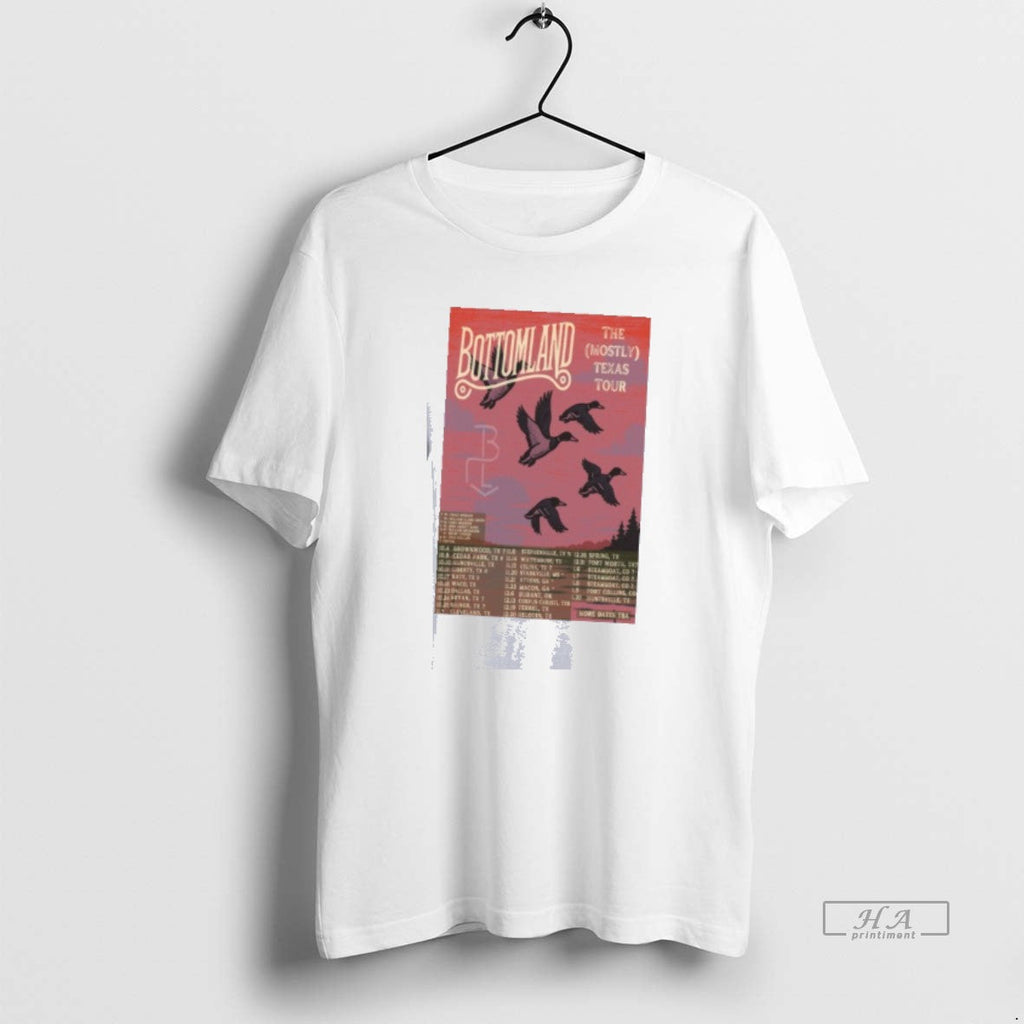 Trendy Bottomland The Mostly Texas Tour 2025 - Adult & Kids T-Shirts, Sweatshirts & Hoodies apparel design preview 1