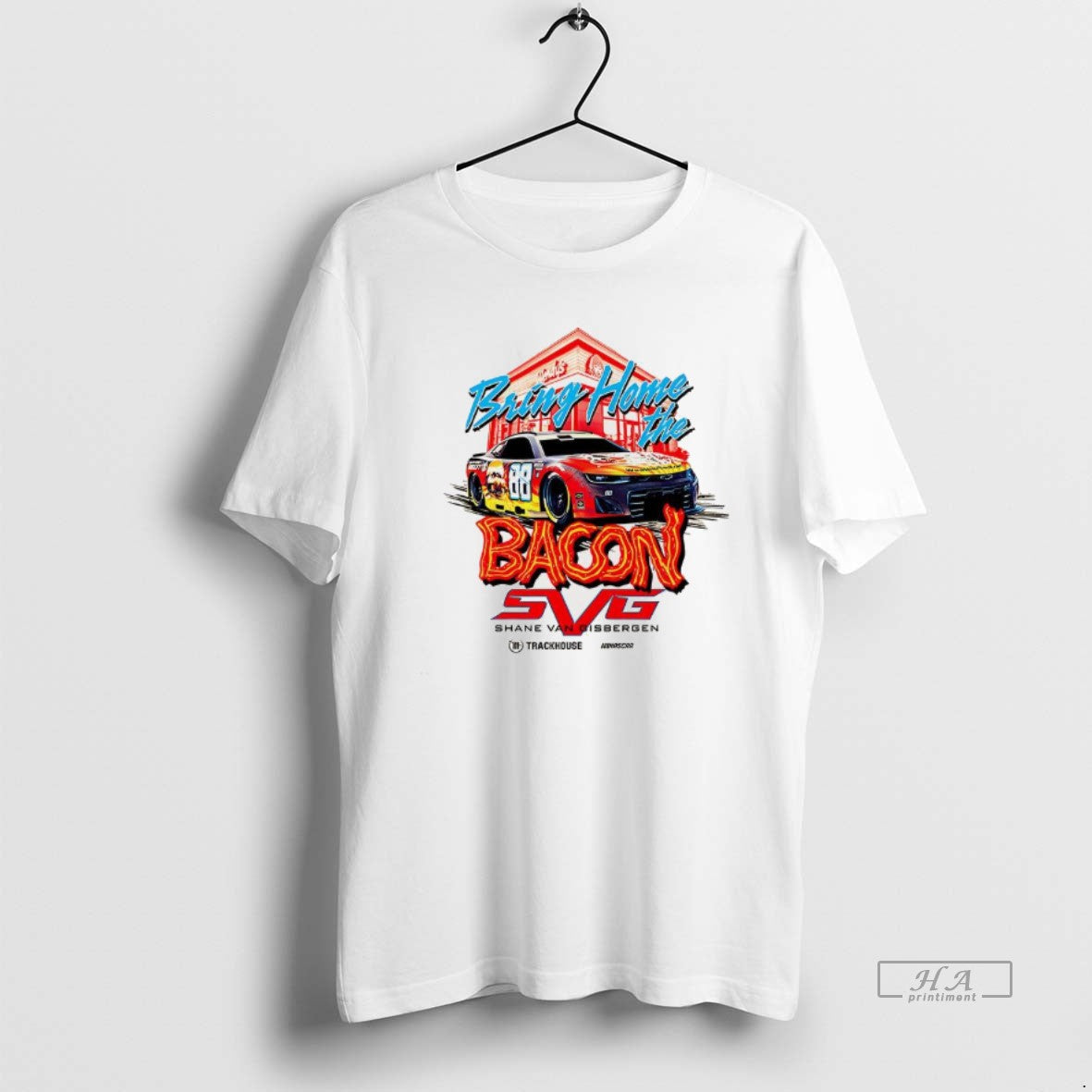 Trendy Bring Home The Bacon Shane Van Gisbergen - Adult & Kids T-Shirts, Sweatshirts & Hoodies apparel design preview 1