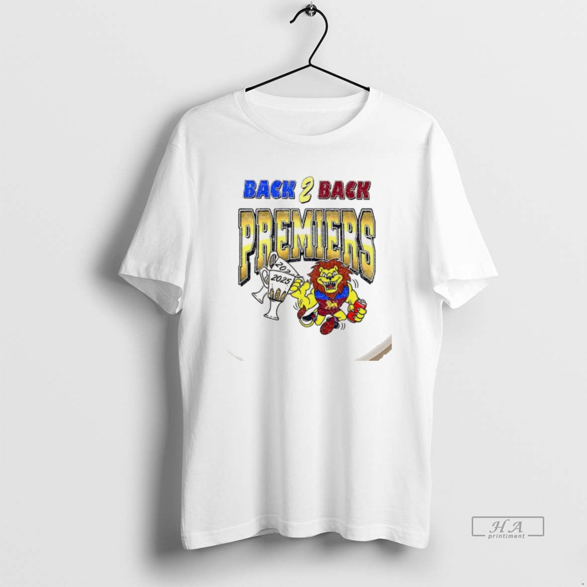 Trendy Brisbane Lions Afl Back To On The Run 2024 - Adult & Kids T-Shirts, Sweatshirts & Hoodies apparel design preview 1