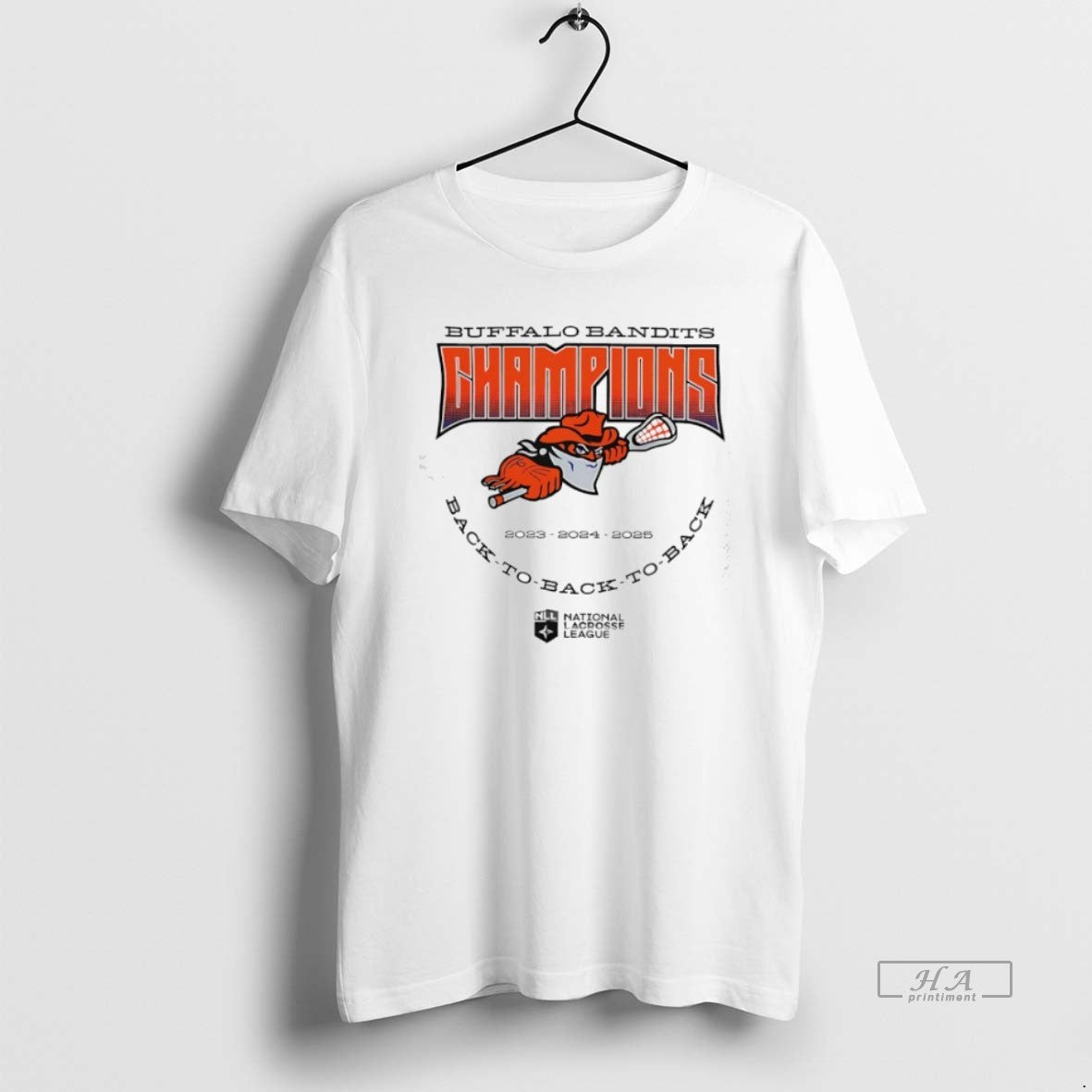 Trendy Buffalo Bandits Back To Nll Champions 2025 - Adult & Kids T-Shirts, Sweatshirts & Hoodies apparel design preview 1