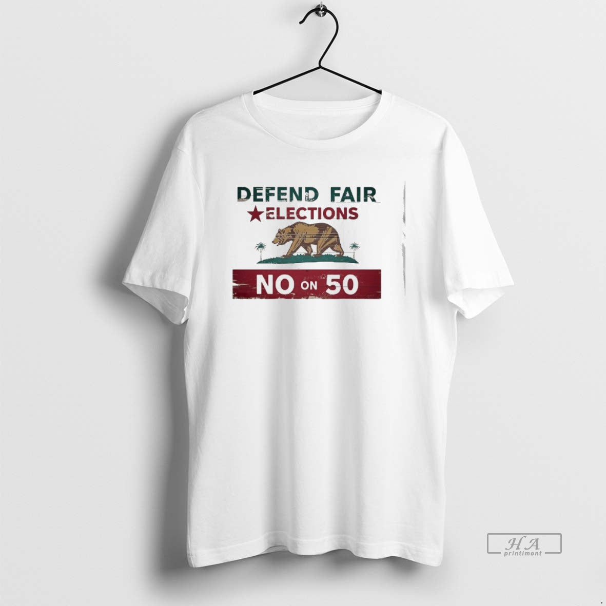 Trendy California Defend Fair Elections No On 50 - Adult & Kids T-Shirts, Sweatshirts & Hoodies apparel design preview 1