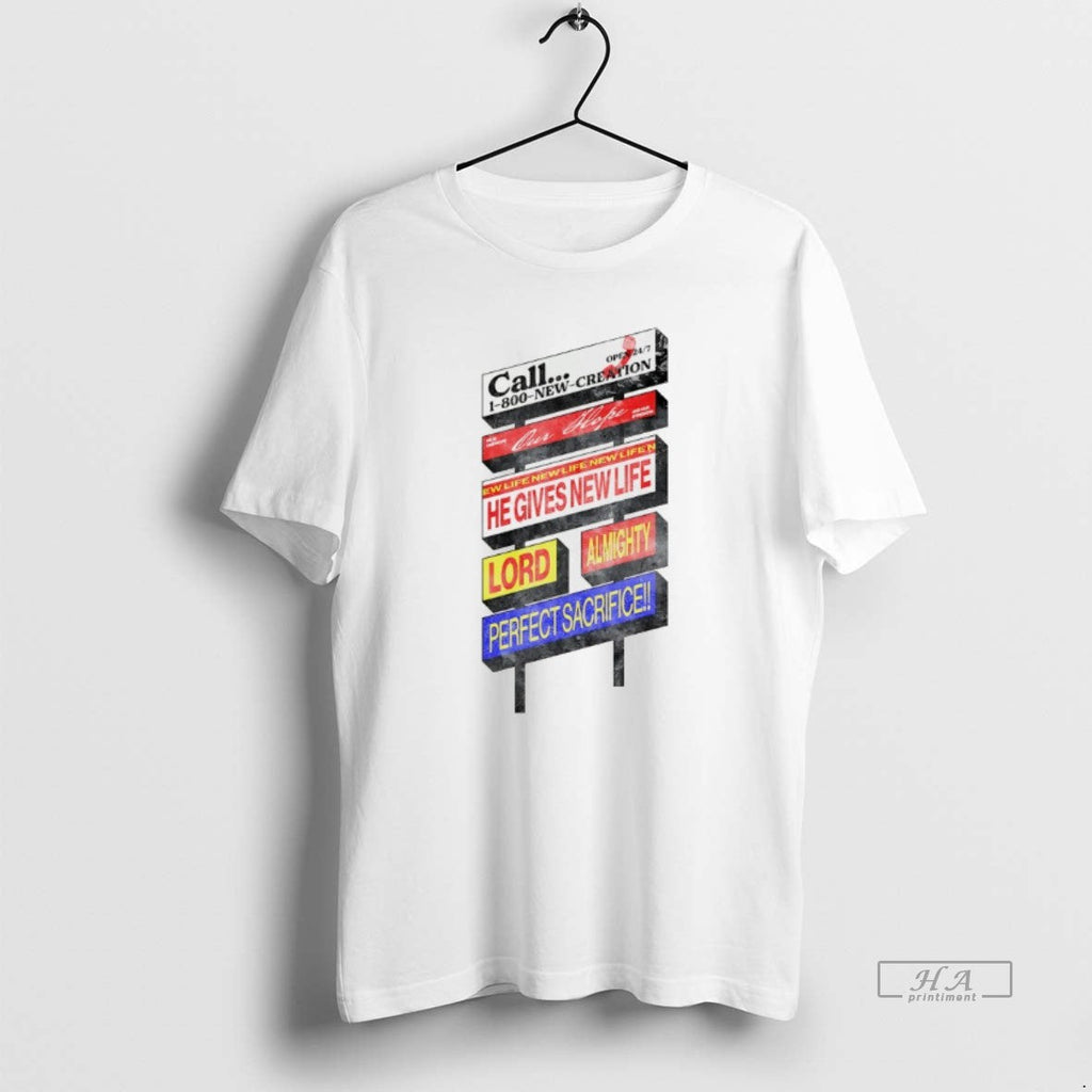 Trendy Call 1 800 New Creation Our Hope - Adult & Kids T-Shirts, Sweatshirts & Hoodies apparel design preview 1