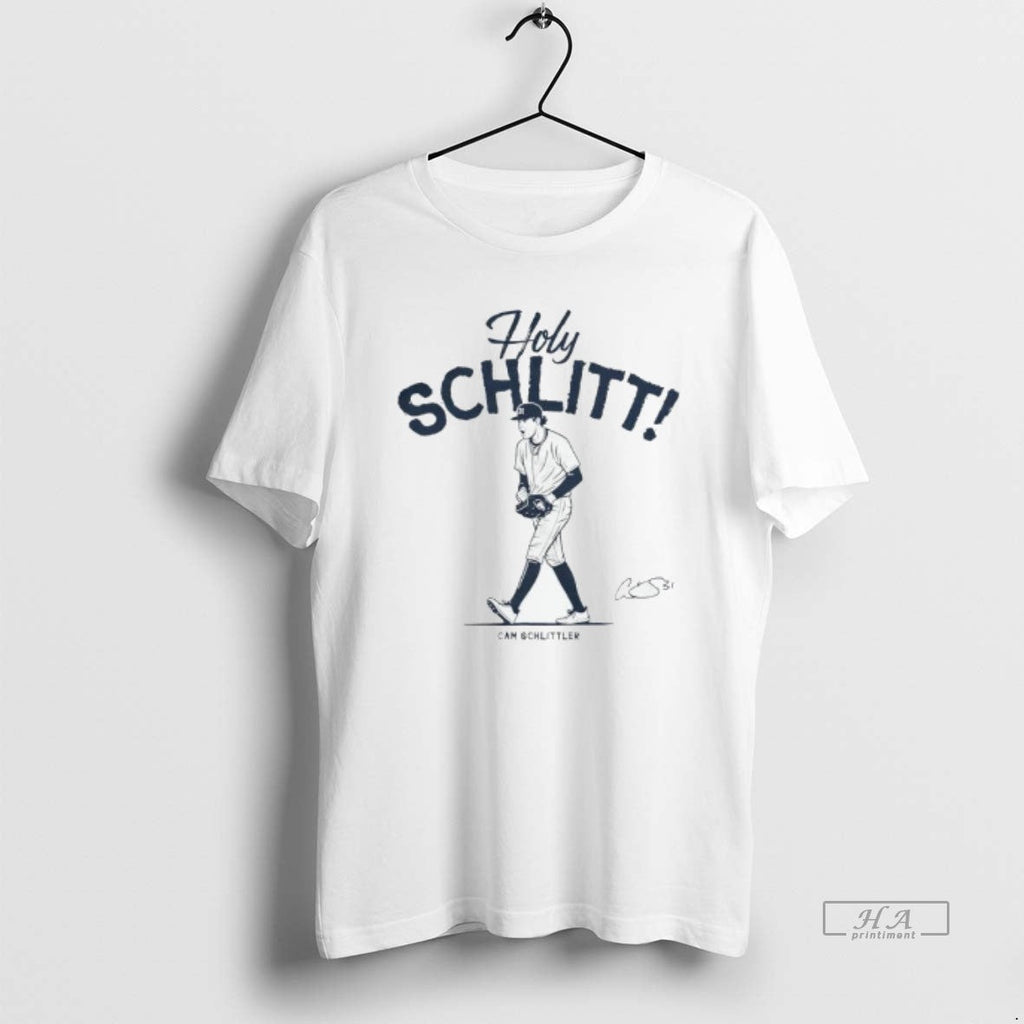 Trendy Cam Schlittler Holy Schlitt New York Yankees - Adult & Kids T-Shirts, Sweatshirts & Hoodies apparel design preview 1