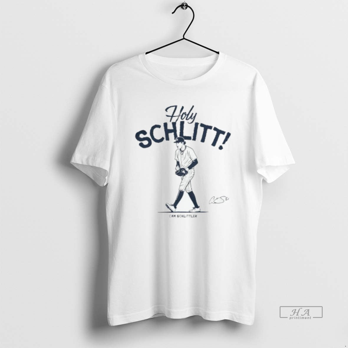 Trendy Cam Schlittler Holy Schlitt New York Yankees - Adult & Kids T-Shirts, Sweatshirts & Hoodies apparel design preview 1